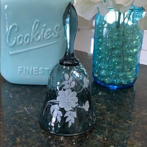 Blue crystal dinner bell